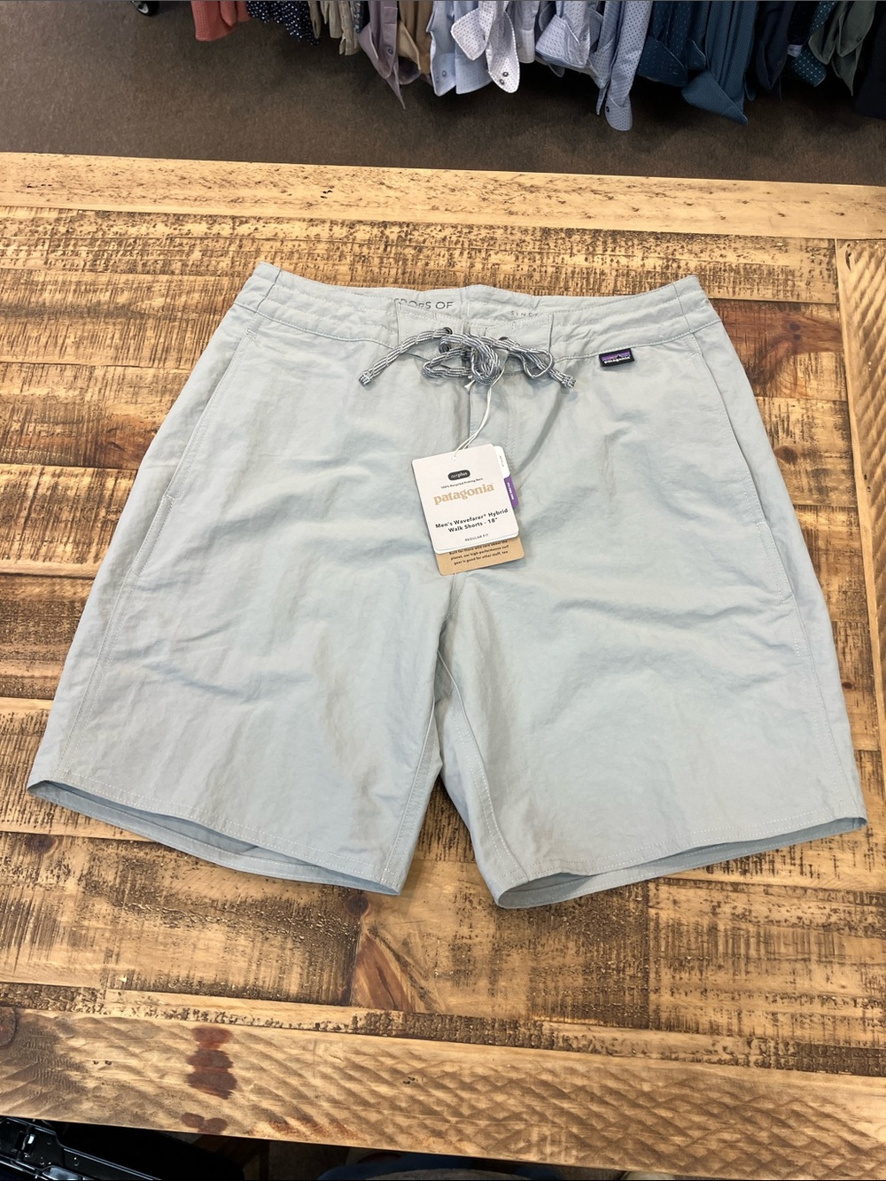 Patagonia Men’s Wavefarer Hybrid Walk Shorts -18” salt Gray Men’s Swim Hybrids